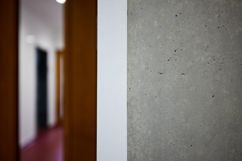 Detailansicht der Oberfläche Sichtputz